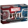 USAOPOLY Marvel Collector's Chess Set | Custom Sculpted Chess Pieces Marvel Superheros & Villains | Iron Man & Thanos As King | Captain Marvel & Hella As Queen | Officially Licensed Marvel Chess Set