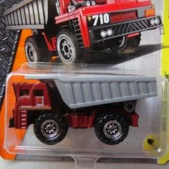 Mattel Matchbox 2017 MBX Construction MBX Turf Hauler (Dump Truck) 45/125, Maroon And Gray