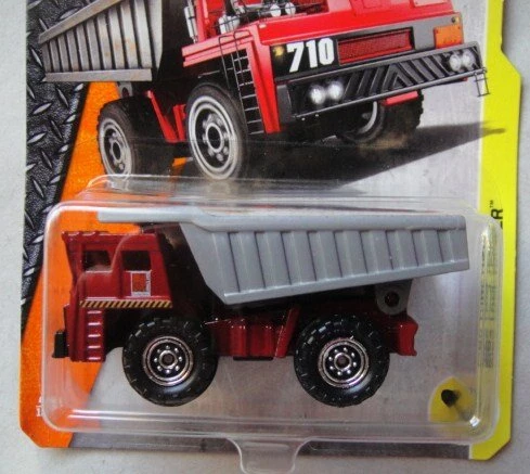 Mattel Matchbox 2017 MBX Construction MBX Turf Hauler (Dump Truck) 45/125, Maroon And Gray 2 Mattel Matchbox 2017 MBX Construction MBX Turf Hauler (Dump Truck) 45/125, Maroon And Gray