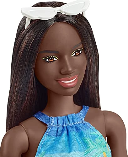 Barbie Loves The Ocean Beach-Themed Doll (11.5-inch Brunette), Made From Recycled Plastics, Wearing Fashion & Accessories, Gift For 3 To 7 Year Olds Mattel 4 Barbie Loves The Ocean Beach-Themed Doll (11.5-inch Brunette), Made From Recycled Plastics, Wearing Fashion & Accessories, Gift For 3 To 7 Year Olds Mattel