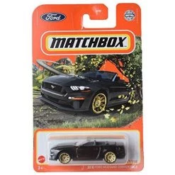 Matchbox 2018 Ford Mustang Convertible, Black 87/100 Mattel
