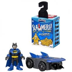 Imaginext DC Super Friends Slammers Vehicle & Mystery Figure Sets - GNN49 - Unopened Identified Blind Box ~ Batman Pilot And Batmobile ~ Series 1