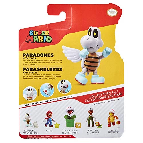 World Of Nintendo Nintendo Super Mario Parabones 4” Articulated Figure With Wings 6 World Of Nintendo Nintendo Super Mario Parabones 4” Articulated Figure With Wings