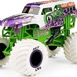 Spin Master Monster Jam, Official Inverse Grave Digger (White) Monster Truck, Die-Cast Vehicle, 1:24 Scale 8 Spin Master Monster Jam, Official Inverse Grave Digger (White) Monster Truck, Die-Cast Vehicle, 1:24 Scale