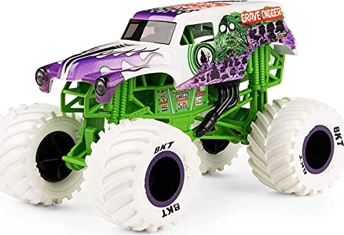 Spin Master Monster Jam, Official Inverse Grave Digger (White) Monster Truck, Die-Cast Vehicle, 1:24 Scale 4 Spin Master Monster Jam, Official Inverse Grave Digger (White) Monster Truck, Die-Cast Vehicle, 1:24 Scale