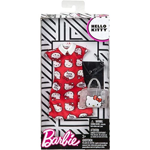 Mattel Barbie Fashion Pack Hello Kitty Dress, Bag And Sunglasses 5 Mattel Barbie Fashion Pack Hello Kitty Dress, Bag And Sunglasses