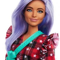 Barbie Fashionistas Doll #157, Curvy With Lavender Hair Wearing Red Plaid Dress, White Cowboy Boots & Teal Cross-Body Cactus Bag, Toy For Kids 3 To 8 Years Old 11 Barbie Fashionistas Doll #157, Curvy With Lavender Hair Wearing Red Plaid Dress, White Cowboy Boots & Teal Cross-Body Cactus Bag, Toy For Kids 3 To 8 Years Old