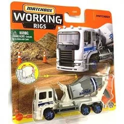 Mattel MBX Matchbox Working Rigs Cement King HD (White/Gray) 8/16