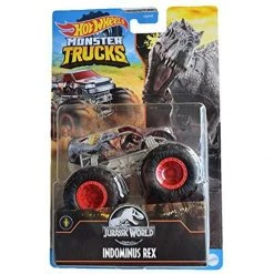 Toy Choo Choo Mattel Hot Wheels Monster Trucks Indominus Rex, [1:64 Scale] 2/5 Jurassic-Worlds