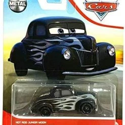 DieCast Disney Pixar Cars Metal Series 1:55 Scale, Hot-Rod Junior Moon (Black)