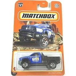 Matchbox 2016 Ram Flatbed 100/100 (Blue)