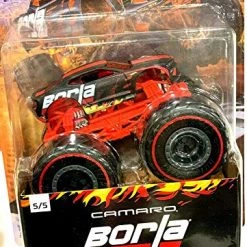 DieCast Hot Wheels Monster Trucks 1:64 Scale Exclusive Redlines '18 Chevy Camaro SS-Borla 5/5 (red/Black)
