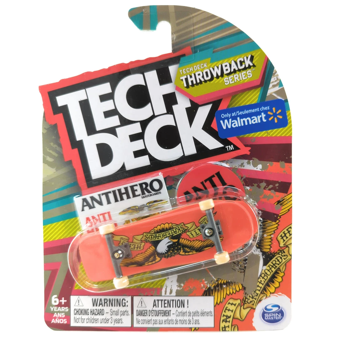 Spin Master Tech Deck Throwback Series Antihero Skateboards Classic Eagle Orange Fingerboard - 2022 Walmart Exclusive 1 Spin Master Tech Deck Throwback Series Antihero Skateboards Classic Eagle Orange Fingerboard - 2022 Walmart Exclusive