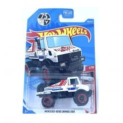 Hot Wheels Mercedes-Benz Unimog 1300, HW Rescue 1/10 White 1:64 Scale Vehicle