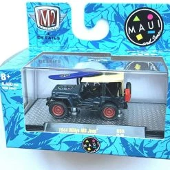 M2 Machines 1944 Willys MB Jeep R59 21-39 Maui & Sons Series Die-Cast Toy Vehicle