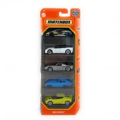 Matchbox MBX Exotic 5 Pack 1:64 Die-Cast Vehicle Set