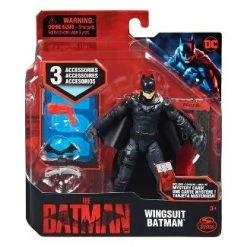 The Batman DC Wingsuit Batman 4 Inch Action Figure, Accessories And Mystery Card