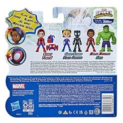Toy Choo Choo Marvel Spidey And His Amazing Friends Hero Reveal 2-Pack,-Action Figures,-Mask Flip Feature, Miles Morales: Spider-Man And Hulk, 3 And Up
