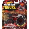 Hot Wheels Monster Trucks Bone Shaker Camo Crashers 5/5 With Collectible Flag Mattel