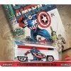 Hot Wheels Volkswagen T1 Drag Bus, [White] Captain America 1/5
