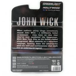 GreenLight Hollywood Series 33 John Wick Limited Edition Black 1968 Dodge Charger RT 1:64 Scale Die-Cast Vehicle All Toys