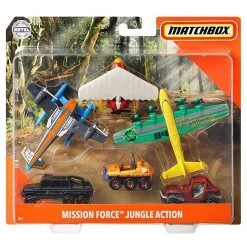 Matchbox Story-in-A-Box Mission Force Jungle Action Die-cast Vehicle 6-Pack