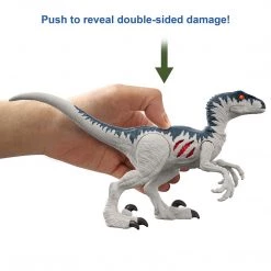 Jurassic World Dominion Extreme Damage Velociraptor Dinosaur Action Figure