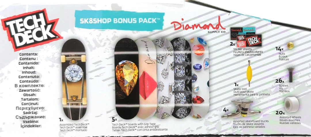 Spin Master Tech Deck Diamond Supply Co Skateboards Sk8shop Bonus Pack - 2022 Series 3 Spin Master Tech Deck Diamond Supply Co Skateboards Sk8shop Bonus Pack - 2022 Series