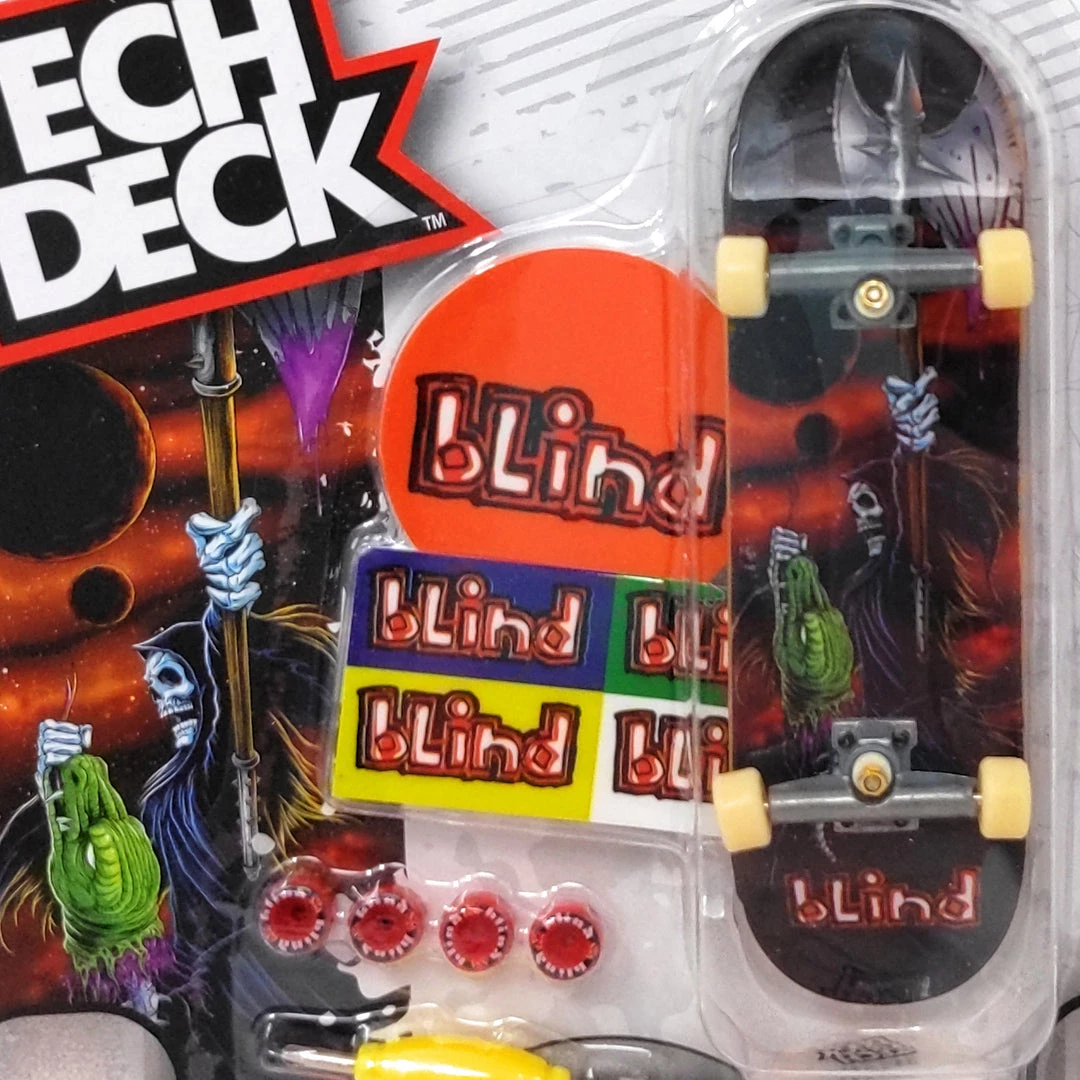 Tech Deck Blind Skateboards Series 4 Lizard Head Grim Reaper Ultra Rare Fingerboard 3 Tech Deck Blind Skateboards Series 4 Lizard Head Grim Reaper Ultra Rare Fingerboard