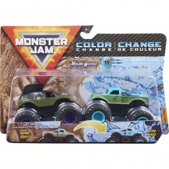Monster Jam Color Change Mohawk Warrior Vs Whiplash Dirty To Clean Spin Master