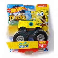 Hot Wheels Monster Trucks SpongeBob SquarePants With Re-Crushable Car Mattel