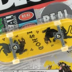Tech Deck Real Skateboards Ishod Wair Cat Scratch Twin Tail Yellow Complete Fingerboard