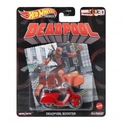 Hot Wheels Premium Marvel Deadpool Scooter 30th Anniversary