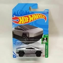 Toy Choo Choo Mattel Hot Wheels Tesla Cybertruck 2021 177/250 HW Green Speed 3/5