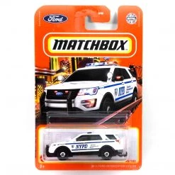 Matchbox 2016 Ford Interceptor Utility, Ford Series 95/102, NYPD White 1:64 Scale Vehicle