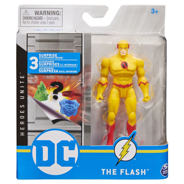 DC Comics Heroes Unite Yellow Reverse Flash 4-inch Action Figure With 3 Mystery Accessories 1 DC Comics Heroes Unite Yellow Reverse Flash 4-inch Action Figure With 3 Mystery Accessories