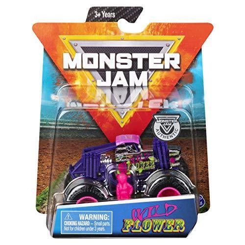 Spin Master Monster Jam Wild Flower 1:64 Scale Truck, Danger Divas Series Purple/Pink 1 Spin Master Monster Jam Wild Flower 1:64 Scale Truck, Danger Divas Series Purple/Pink