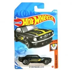 Hot Wheels '67 Ford Mustang, Muscle Mania 2/10 Black 1:64 Scale Vehicle