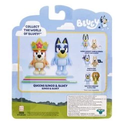Queens Bingo & Bluey Figures And Accessories - Royalty Action Figures All Toys