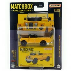 Matchbox Collectors Series 01/20'65 Land Rover Gen II Pickup Yellow 1:64 Scale Diecast Collectible Truck Mattel