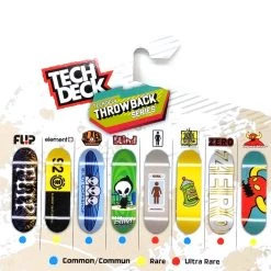 Spin Master Tech Deck Throwback Series Zero Skateboards Ultra Rare Bold White-Gold Foil Complete Fingerboard - 2021 Walmart Exclusive