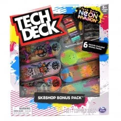Spin Master Tech Deck Neon Invasion Element Skateboards Sk8shop Bonus Pack