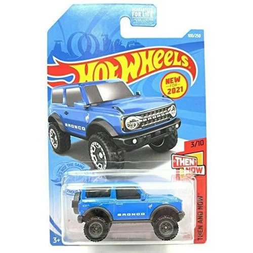 DieCast Hot Wheels '21 Ford Bronco (Blue) 100/250 - Then And Now 3/10 Mattel 1 DieCast Hot Wheels '21 Ford Bronco (Blue) 100/250 - Then And Now 3/10 Mattel