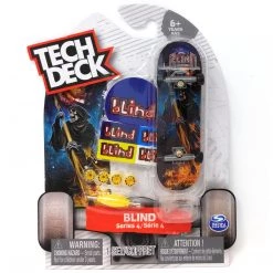 Spin Master Tech Deck Blind Skateboards Series 4 Grim Reaper W Flames Fingerboard