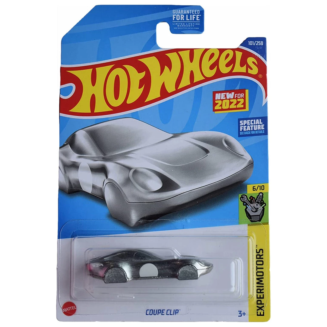 Hot Wheels Coupe Clip, Experimotors 6/10 Silver 1:64 Scale Vehicle 1 Hot Wheels Coupe Clip, Experimotors 6/10 Silver 1:64 Scale Vehicle