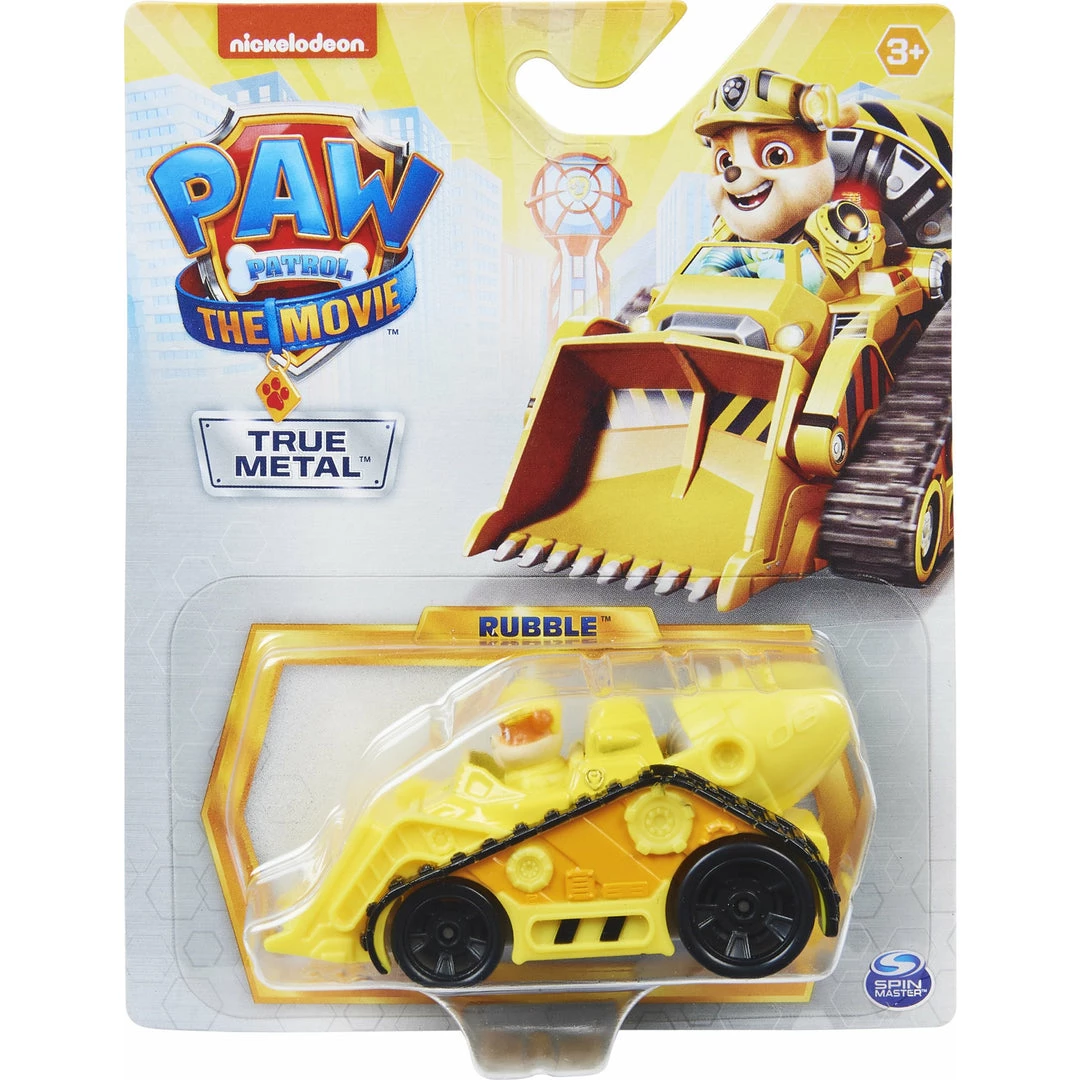 Paw Patrol The Movie True Metal Rubble Die-Cast Vehicle 1 Paw Patrol The Movie True Metal Rubble Die-Cast Vehicle