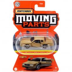 Mattel Matchbox Moving Parts 1988 Chevy Monte Carlo LS Gold 1:64 Scale Vehicle