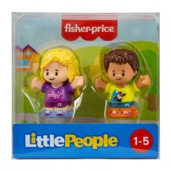 Fisher-Price Little People Soccer Players Girl And Boy 2 Pack