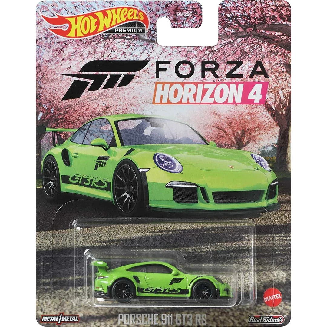 Hot Wheels Premium Forza Horizon 4 Porsche 911 GT3 RS Green 1:64 Scale 1 Hot Wheels Premium Forza Horizon 4 Porsche 911 GT3 RS Green 1:64 Scale