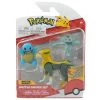 Pokemon Battle Figure Set Articulated 3-inch Boltund, 2-inch Squirtle And Machop 3 Pack Pokémon